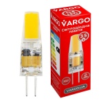 LED лампа VARGO G4, 3.5W, COB, 6500K, AC 220V, ɸ10×H32mm (V-114869)