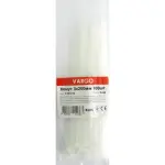 Хомут білий VARGO 3×100мм 100шт (V-701274) - Зображення 2