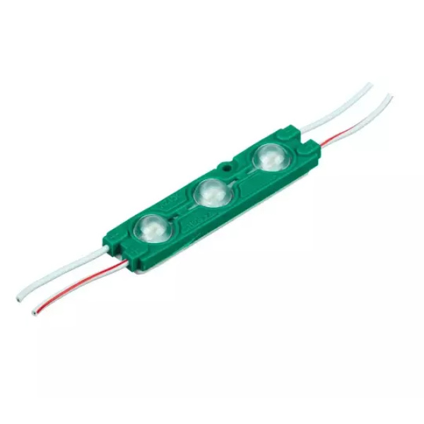 LED модуль VARGO 12V 1.5W зелений IP67 70*15*8.5mm 160° SMD 5730 120-140lm (V-116919)