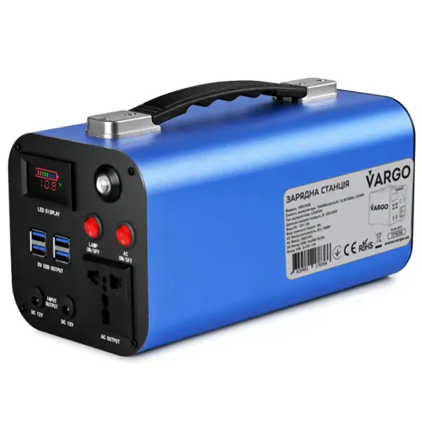 Зарядна станція VARGO VRG7835 300Вт / 222Вт*год / 72000mAh