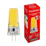 LED лампа VARGO G4, 5W, COB, 6500K, AC 220V, ɸ15×H55mm (V-114871)