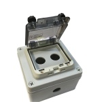 Корпус КП102 PRO IP65 для кнопок, 2 місця з прозорою кришкою TNSy - Зображення 6