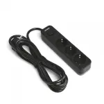 Мережевий подовжувач VIDEX ONCORD з/з 3п 3м (3x1.5мм) з кнопкою Black - Зображення 2