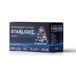 Гірлянда вулична STARLIGHT лінійна білий Flash 200LED IP44 чорний 10м - Зображення 6