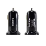 Автомобільний зарядний пристрій Remax Mini USBx2 2.4A/1A Black