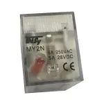 Реле проміжне РП22-MY2 5А 24DС LED 2p TNSy - Зображення 2