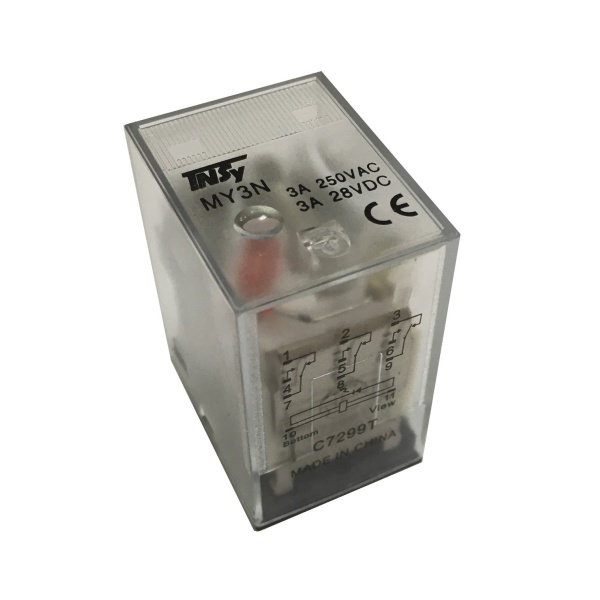 Реле проміжне РП23-MY3 3А 12DС LED 3p TNSy