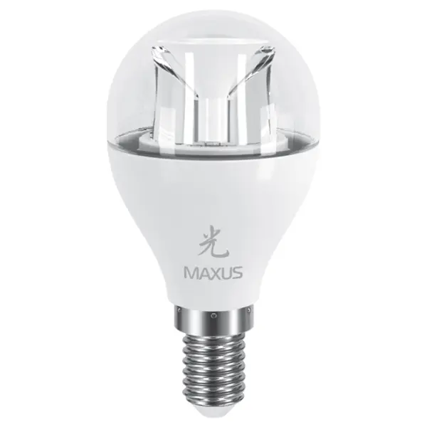 Лампа світлодіодна LED Maxus 1-LED-435 G45 6W 3000K 220V E14 АР