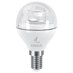 Лампа світлодіодна LED Maxus 1-LED-431 G45 4W 3000K 220V E14 АР