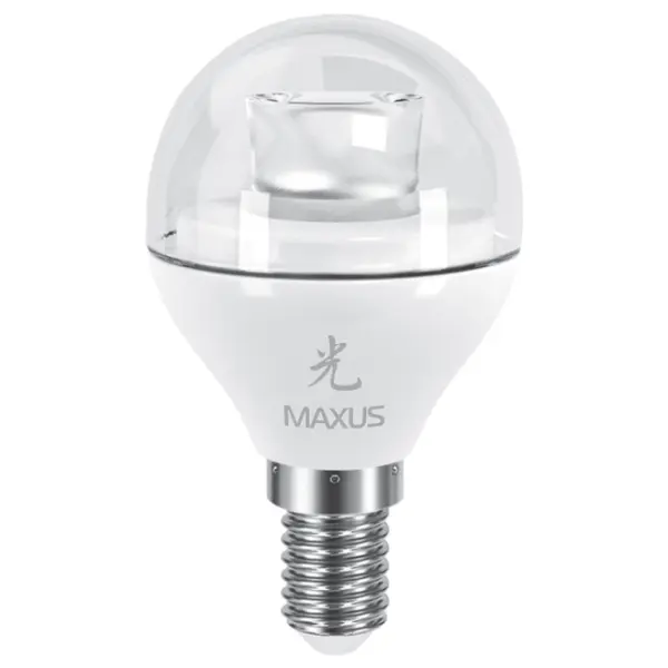Лампа світлодіодна LED Maxus 1-LED-431 G45 4W 3000K 220V E14 АР