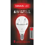 Лампа світлодіодна LED Maxus 1-LED-435 G45 6W 3000K 220V E14 АР - Зображення 3