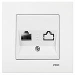 Розетка VIKO KАRRE комп'терна біла RJ-45 0032 (12шт.)