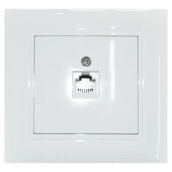 Розетка телефонна RJ-11 "ЛАДА" біла 220