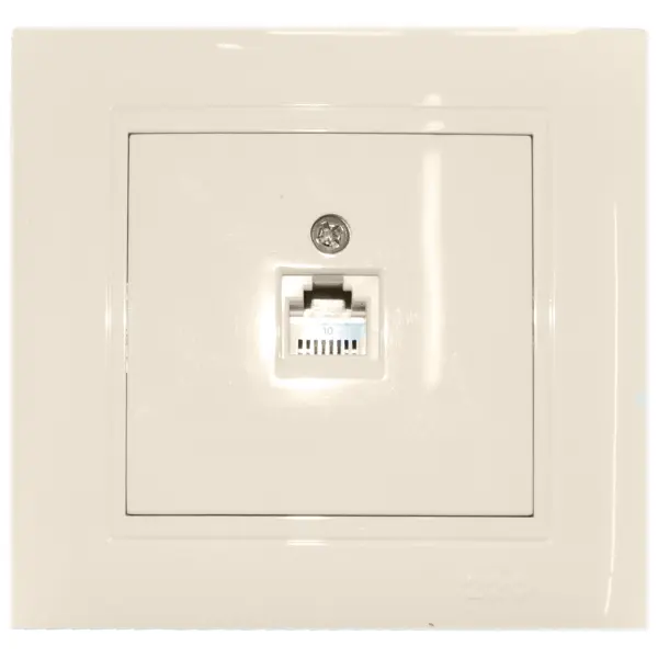 Розетка телефонна RJ-11 "ЛАДА" крем 220