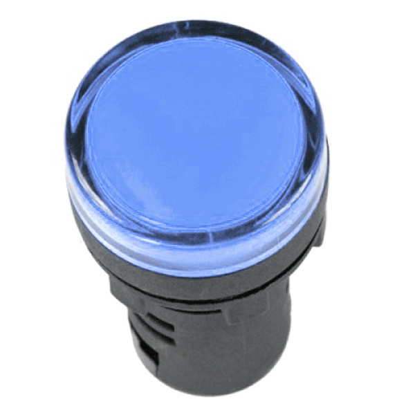 Лампа AD-22DS LED-матриця d22мм синій 12В AC/DC IEK (BLS10-ADDS-012-K07)