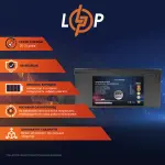 Акумулятор LP LiFePO4 24V (25,6V) - 140 Ah (3584Wh) (BMS 150A) пластик - Зображення 2