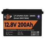 Акумулятор LP LiFePO4 12V (12,8V) - 200 Ah (2560Wh) (Smart BMS 100А) з BT пластик для ДБЖ - Зображення 2