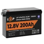 Акумулятор LP LiFePO4 12V (12,8V) - 200 Ah (2560Wh) (Smart BMS 100А) з BT пластик для ДБЖ - Зображення 4