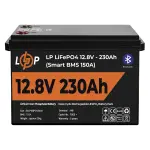 Акумулятор LP LiFePO4 12V (12,8V) - 230 Ah (2944Wh) (Smart BMS 150А) з BT пластик для ДБЖ