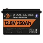Акумулятор LP LiFePO4 12V (12,8V) - 230 Ah (2944Wh) (Smart BMS 150А) з BT пластик для ДБЖ - Зображення 2