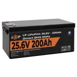 Акумулятор LP LiFePO4 24V (25,6V) - 200 Ah (5120Wh) (Smart BMS 100А) з BT пластик для ДБЖ - Зображення 4