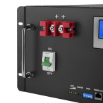 Акумулятор LP LiFePO4 48V (51,2V) - 100 Ah (5120Wh) (Smart BMS 100A) з LCD RM - Зображення 5