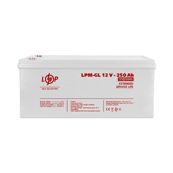 Акумулятор гелевий LPM-GL 12V - 250 Ah