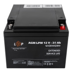 Акумулятор AGM LPM 12V-20 Ah під болт М5 - Зображення 2