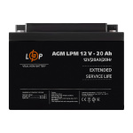 Акумулятор AGM LPM 12V-20 Ah під болт М5 - Зображення 3