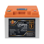 Акумулятор LP LiFePO4 12,8V - 50 Ah (640Wh) (BMS 40A/40А) пластик LCD Smart BT