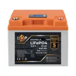 Акумулятор LP LiFePO4 12,8V - 50 Ah (640Wh) (BMS 40A/40А) пластик LCD Smart BT