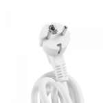 Мережевий подовжувач VIDEX ONCORD з/з 3п 3м (3x1.5мм) 2.4А 2USB+USB-C з кнопкою White - Зображення 7