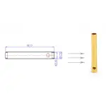 Конектори силові AMASS PLUG 2.0MM Female 3шт - Зображення 2