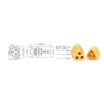 Конектори AMASS MT30 Female 2шт - Зображення 4