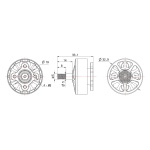 Мотор BrotherHobby Avenger 2806.5 1300KV для квадрокоптера - Зображення 6