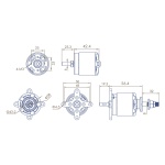Мотор Dualsky ECO 3520C KV510 1150W для літаків - Зображення 5