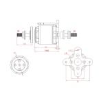 Мотор EMAX GT3526/04 KV870 4S для літаків - Зображення 5