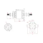 Мотор EMAX GT3526/04 KV870 4S для літаків - Зображення 5