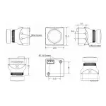 Камера FPV Foxeer Cat 3 Mini 1/3" 1200TVL FOV72 (чорний) - Зображення 5