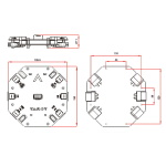 Плата розподілу живлення Tarot PDB 12S 480A для квадро/гексакоптерів - Зображення 4