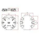 Плата розподілу живлення Tarot PDB 12S 480A для квадро/гексакоптерів - Зображення 4