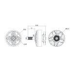 Мотор T-Motor F40 PRO IV 2306 1950KV 4-6S для коптерів (синій) - Зображення 5