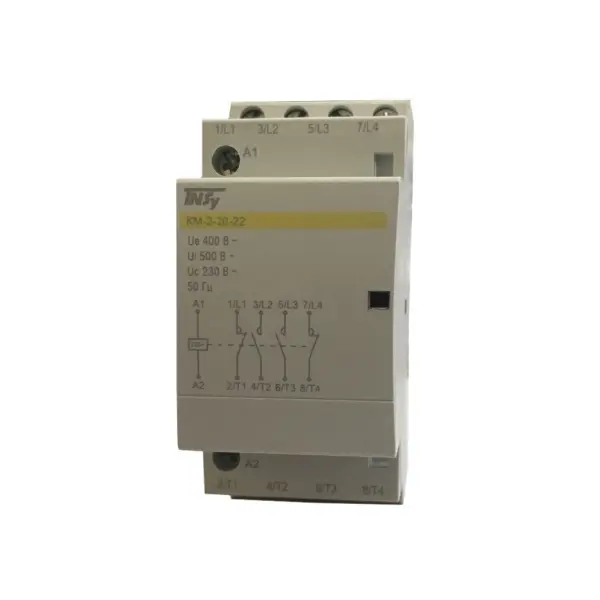 Контактор модульний КМ-2-20-22 20А 230AC 2NO-2NC 4р 2мод. TNSy
