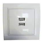 Розетка вн. устан. 2 USB 2.1A біла IP20 TNSy Malta - Зображення 3