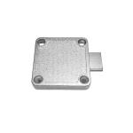 Меблевий замок 138 RZ 138-22.MLP, латунь - Зображення 3