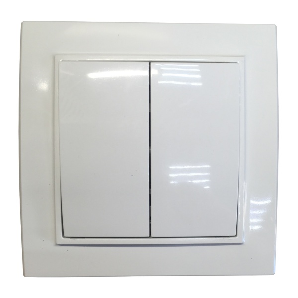 Вимикач вн. устан. 2-кл. білий IP20 TNSy Malta