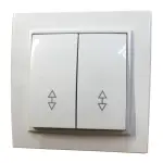 Вимикач вн. устан. 2-кл. прохідний білий IP20 TNSy Malta - Зображення 3