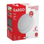 LED Світильник VARGO ЖКГ 20W коло IP54 з датчиком руху AC165-265V Розмір: 175*175*55мм (V-115725) - Зображення 3