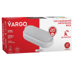 LED Світильник VARGO ЖКГ 20W овал IP54 з датчиком руху AC165-265V Розмір: 197*96*55мм (V-115716) - Зображення 3