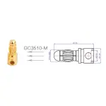 Конектори AMASS GC3510 3.5MM Male 3шт - Зображення 2